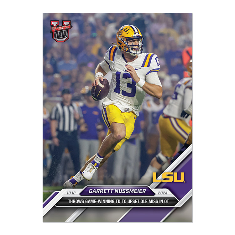 Garrett Nussmeier LSU Tigers - 2024 Bowman U Now Football Card 27