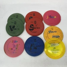 Disc Golf Discs Lot of 9 Putter Driver Mid Range Inova Discraft Verus