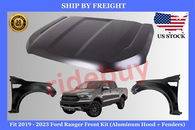 Fit 2019 2020 2021 2022 2023 Ford Ranger Front Kit Aluminum + Fenders ...
