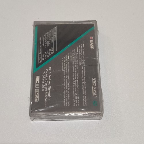 BASF FERRO SUPER 1 60 Blank cassette iec 1 brand new SEALED - made in indonesia - Picture 3 of 10