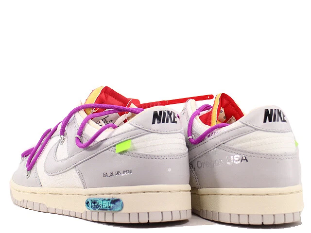 Off-White x Nike Dunk Low 1 Of 50 Lot 45 DM1602-101 Shoes Men's