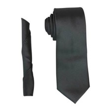 Mens Solid Color Neck Tie  Hanky Pocket Square Set Slim/Medium 2.75 In 7cm AZAR