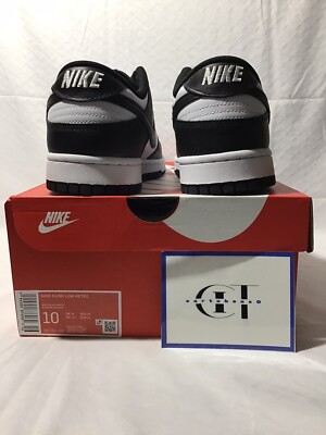 Nike Dunk Low Retro White Black Panda Size 10 Men display picture 1