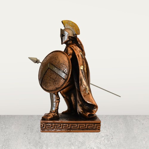 Leonidas - Spartan King - 300 - Thermopylae - 480 BC - Copper Plated Alabaster - Picture 3 of 9