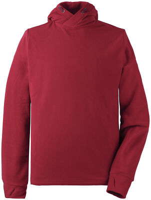 Didriksons Fleece Pullover Jerry Men's Hood Red Breathable Elastic