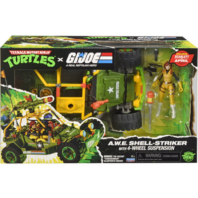 TMNT x GI Joe AWE Shell Striker April O'Neil Scarlett Buggy Vehicle Ninja Turtle