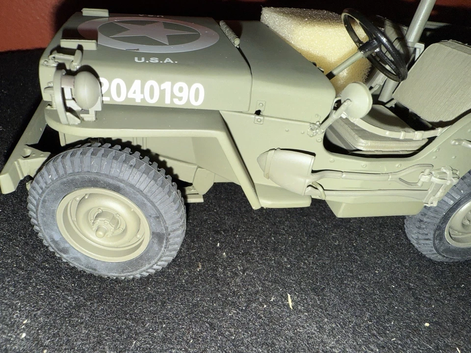 Danbury Mint 1: 16 1942 年 Willy’s Jeep 二战美国陆军军用 118 带原包装盒 — 第 2/4 张图片