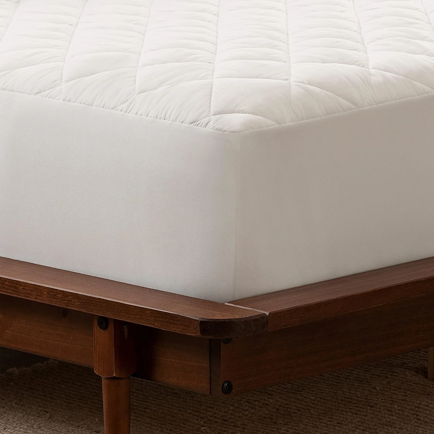 Serta Power Clean Triple Action Quilted Soft Waterproof Mattress Pad P