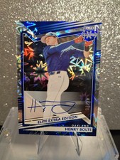 2022 Panini Elite Extra Edition FOTL Henry Bolte Autograph Blue 🔥 12/20 🔥