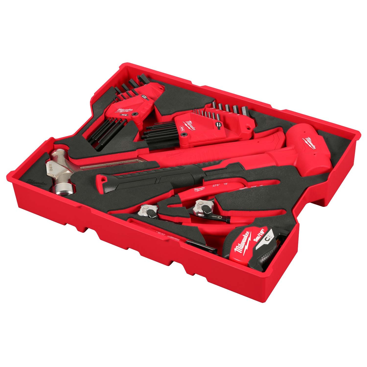 Milwaukee 48-22-0161 28pc Hex Key & Hammer Set Tray for PACKOUT Drawers