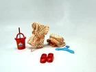 VINTAGE Tutti SAND CASTLES #3603 (1966) Sunsuit Hat Shoes Barbie's Little Sister