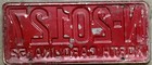 1952 North Carolina License Plate — photo 2