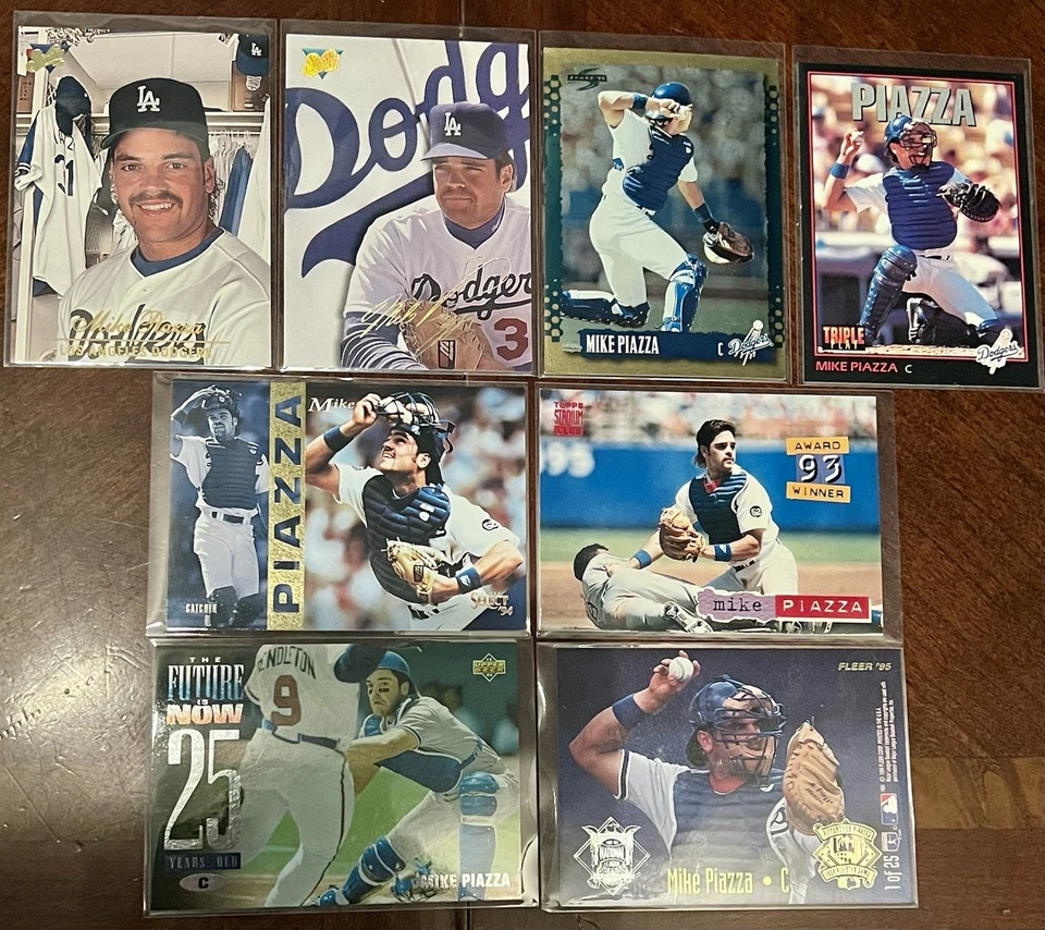 ENORME lote de 100 cartas de los LA Dodgers. RC, estrellas, insertos y paralelos *sin dups* Foto 4 de 4