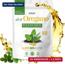 Resilia Oil Of Oregano With Black Seed Oil 6,000MG 300 Softgels