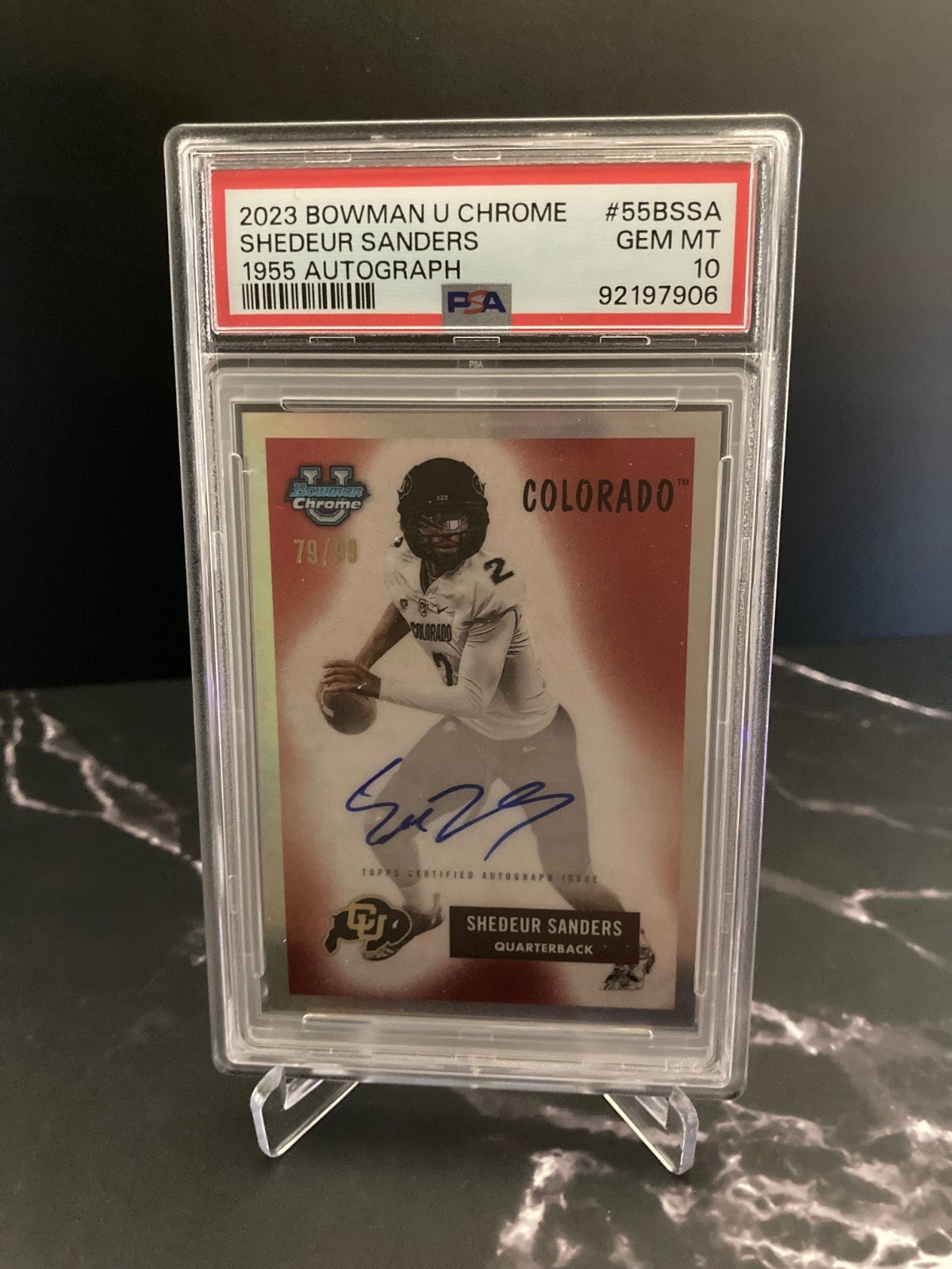 2023 Bowman U Chrome Shedeur Sanders 1955 Football Auto /99 55B-SSA