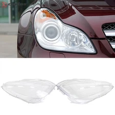 Fit Mercedes Benz W219 CLS350 CLS500 CLS550 2007-2011 2Pcs Headlight Lens Cover