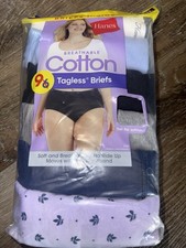 Hanes  9-Pair Women's Brief Underwear Panties Cotton Breathable  2XL/9