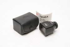 Leica M 24mm Metal Black Viewfinder 12026 w/Case, Mint-