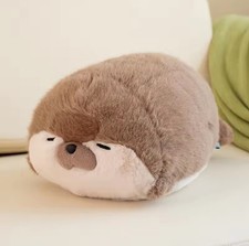 Brown Otter Pillow Plush Toy 15" Stuffed Animal Toddler Doll Gift for Kids