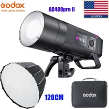 GODOX AD400Pro II 400W HSS Outdoor Flash Strobe 120CM Deep Parabolic Softbox kit