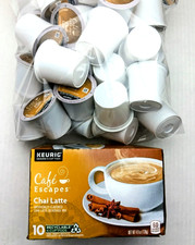 60x Keurig Cafe Escapes Chai Latte K-Cup Pods Loose/Boxed Best Before May 2026 