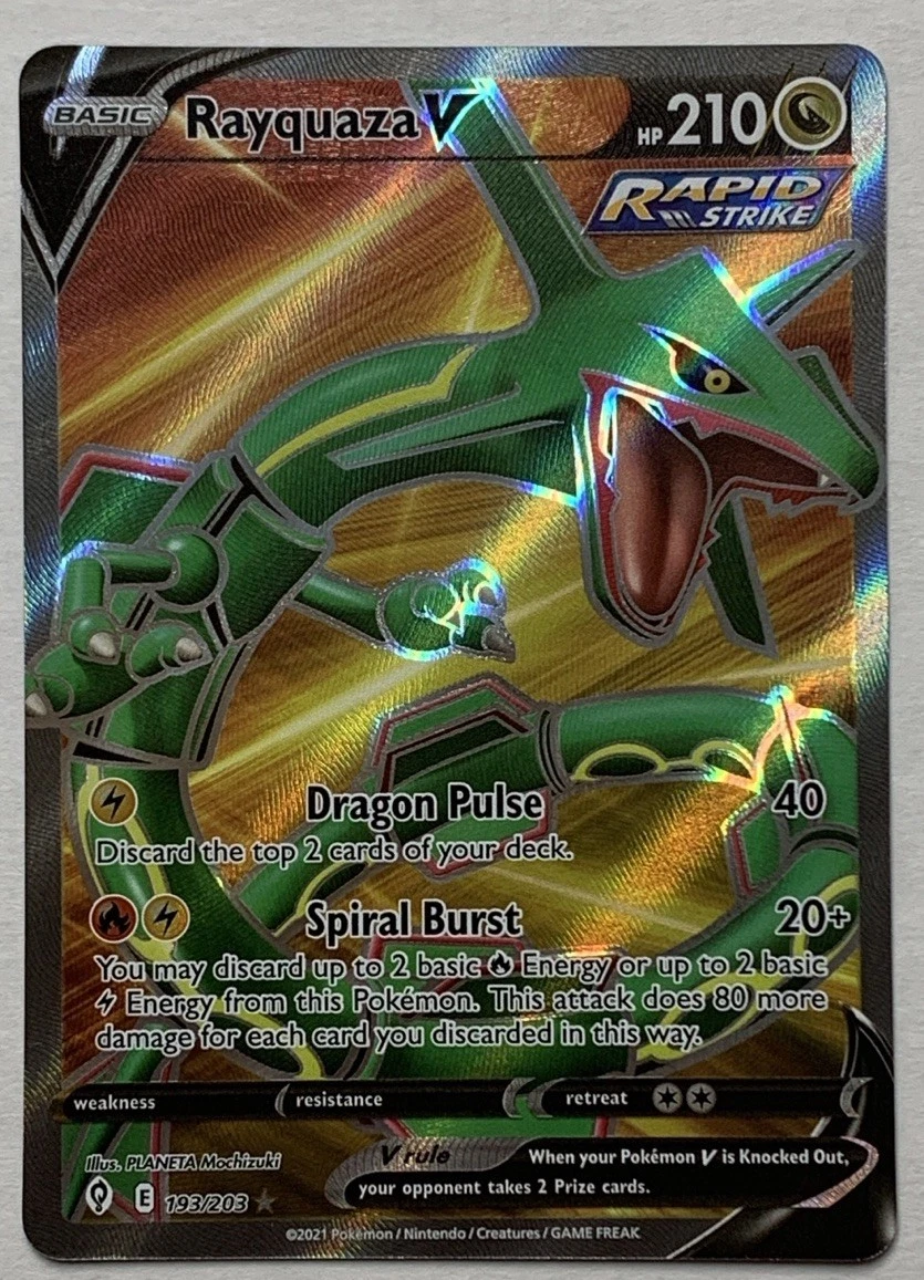 Rayquaza V - Evolving Skies #193 Price & Value ($88.97) | PokeScope