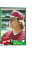 1981 TOPPS PHILLIES TUG MCGRAW