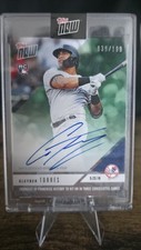 Gleyber Torres 2018 Topps Now Baseball #242 GREEN Autograph On-Card Auto RC /199