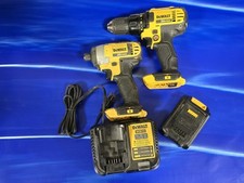 DeWalt Cordless Drill Driver and Impact Driver Set w/ Battery and Charger