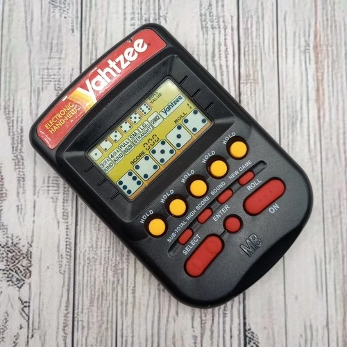 Vintage Yahtzee Electronic Handheld Game 4511 Milton Bradley 1995 Tested Working