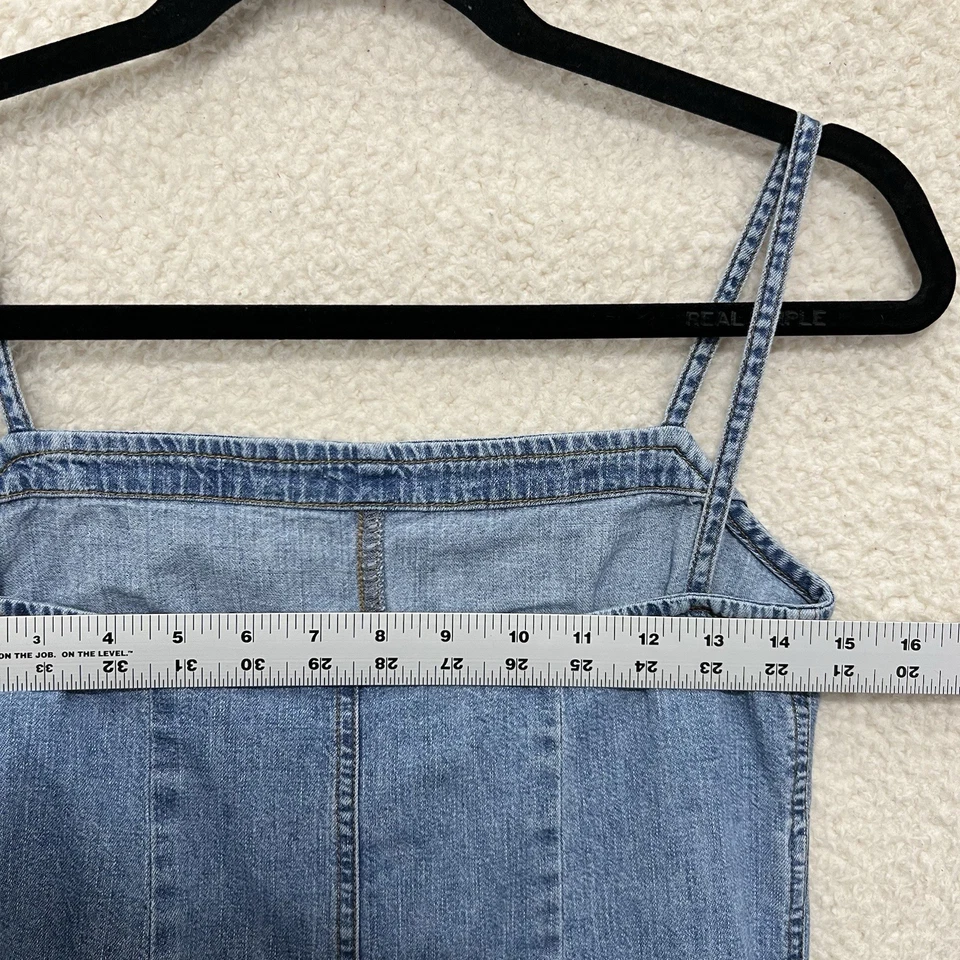 VTG Lauren Jeans Co Ralph Lauren Denim Overall Dress Women’s P/P Blue Jeans - Image 4 of 4