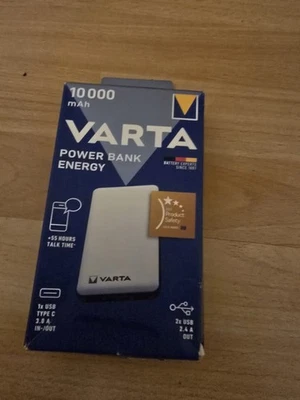 VARTA 10.000 mAh Mobiler Zusatzakku - Weiss (57976101111) - Bild 1 von 2
