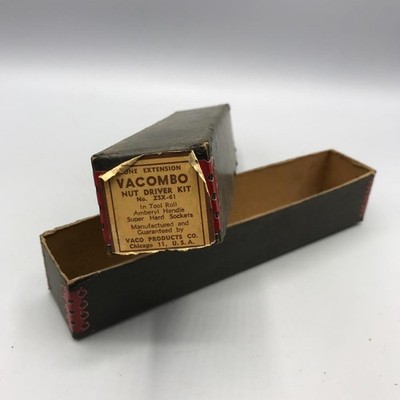 Vaco Vacombo Nut Driving Kit Design Packaging Advertising Empty Box