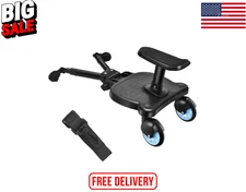 Universal Stroller Step Board with Seat Pram Adapter for Second Child Ride