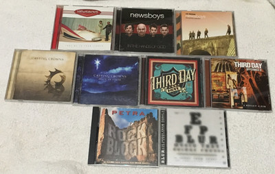 LOT 9 Christian CD's 3-Newsboys 1-Petra 2 Third Day 2- Casting Crowns 1- Blur
