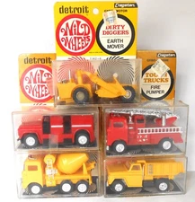 RARE 5 CRAGSTAN WILD WHEELS FROM 1968.  AMERICAN FLYER TRAIN SIZE.  5-PICTICES.