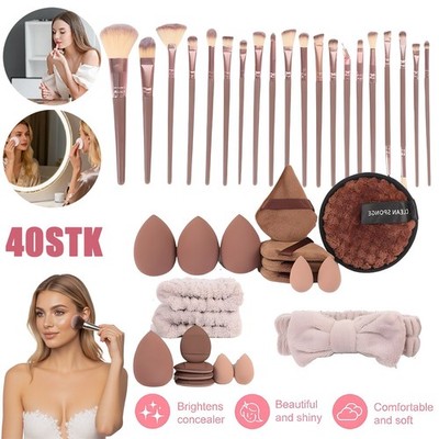 40PCS Pinselset Make Up Make Up Pinsel Set Pinsel Set Premium Soft Hair Tragbar