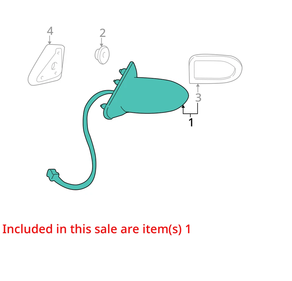 SE ADAPTA A ESPEJO BUICK LESABRE 2000-2001 ASM O/S RR VIEW 25654199 - NUEVO OEM 25654199 Foto 3 de 4