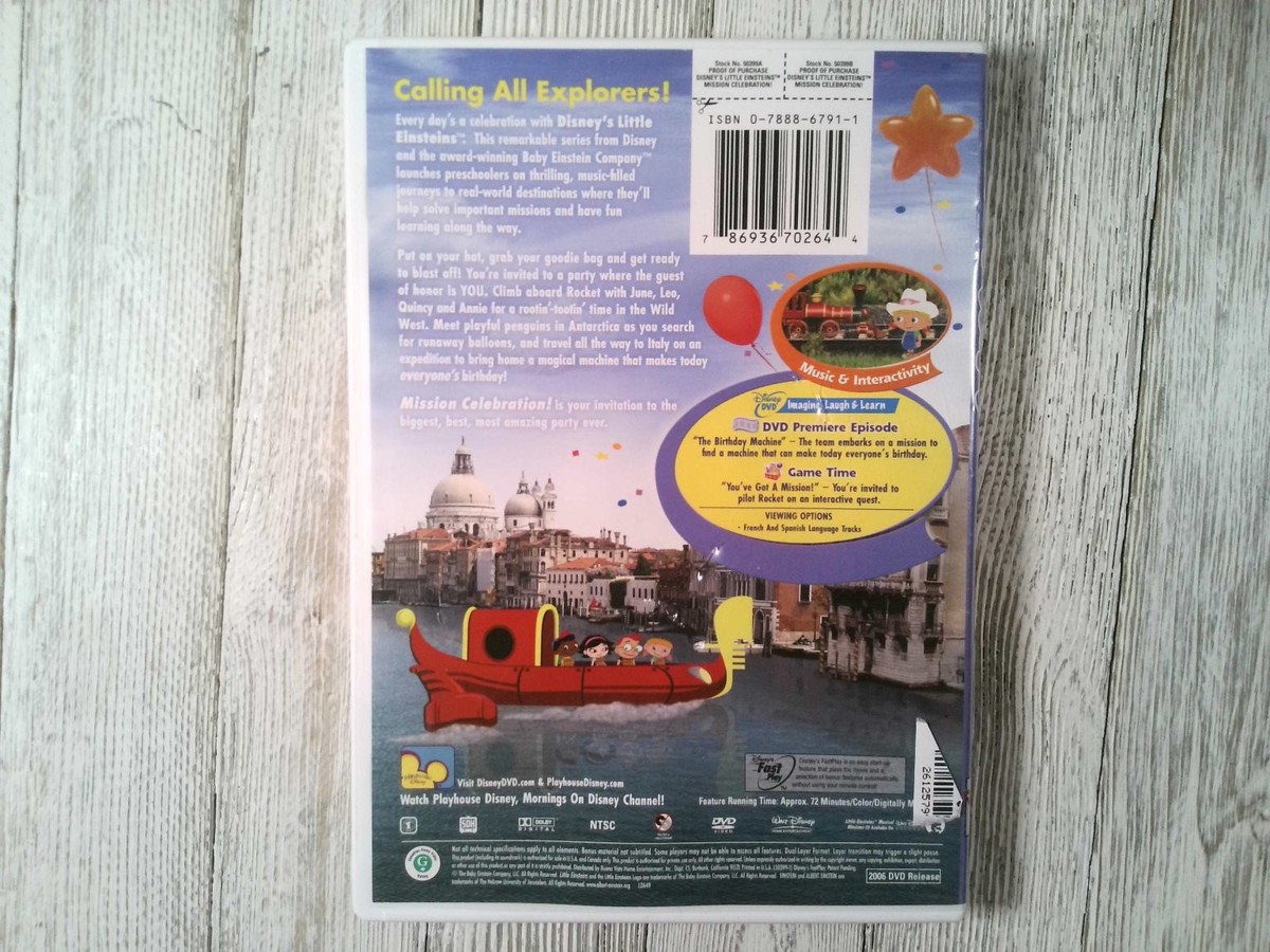 Little Einsteins Mission Celebration DVD 2006 Disney Playhouse | eBay