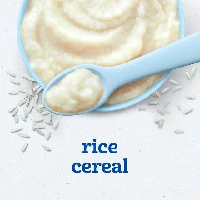 Cereal Gerber Arroz Bebé Grano Único Primeros Alimentos No OGM - 8 OZ - Paquete de 2 Foto 3 de 4