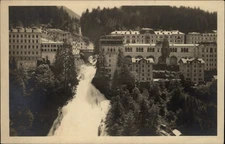 RPPC Badgastein Austria Waterfall view vintage postcard g136