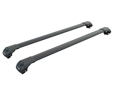 For Cadillac SRX (2004-2016) Roof Rack System, Cross Bars Raised Rail, Black