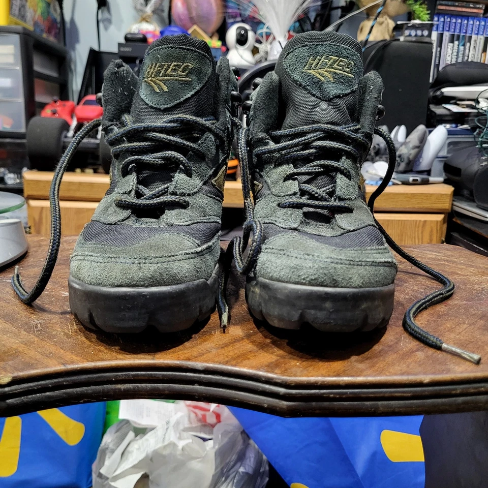 Винтажные туристические зеленые ботинки Hi-Tec размер 7 - Изображение 2 из 4