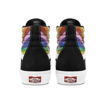 MENS VANS SK8-HI REISSUE REFRACT RAINBOW SIZE 12 VN0A4U3DWN7  display picture 2