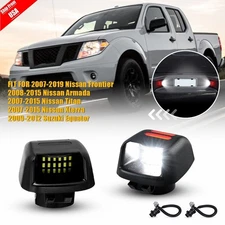 LED Tag License Plate Light w/Socket Harness For 2007-2019 Nissan Frontier Titan