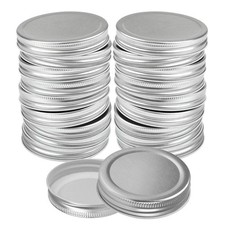 12PCS Canning Lids Tinplate Canning Jar Lids For Mason Ball Reusable Metal Caps