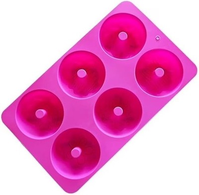 2 Stück Silikon Donut Formen 6 Hohlraum Antihaft Backblech 26x18cm
