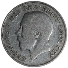United Kingdom - 1 Shilling - 1921 - KM#816a - Silver .500