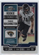 2023 Panini Contenders Optic Rookie Ticket Blue Prizm /99 Parker Washington 3hd