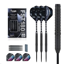 Dartpfeile Profi 90% Tungsten Steeldarts Set 21-24g Steeltip Dart Schwarz Silber
